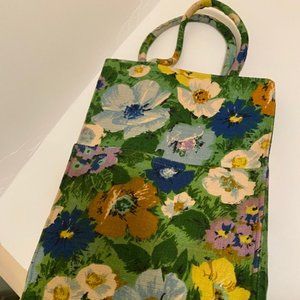 Margaret Smith (Gardiner, Maine, USA) Handmade Lined Shopper Bag, Floral print